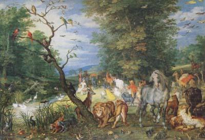 The Animals entering thte Ark (mk08), BRUEGHEL, Jan the Elder